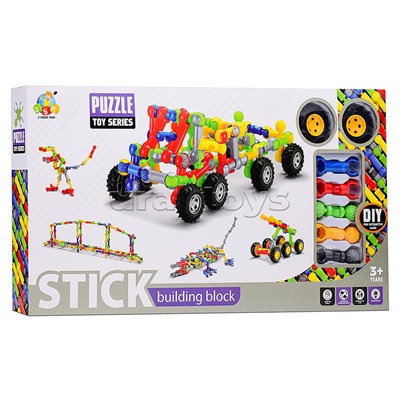 Конструктор "Вертолет и пушка" в коробке