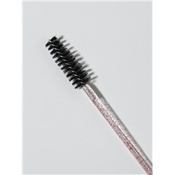 Набор щёточек для бровей и ресниц, 9.5 см, 50 шт., чёрный, красный, прозрачный