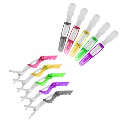 OLLIN Зажимы усиленные, пластик 11,5 см, (10 шт)