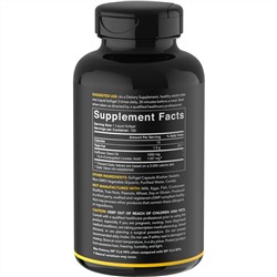 Sports Research, CLA 1250, максимальная эффективность, 1250 мг, 180 мягких таблеток