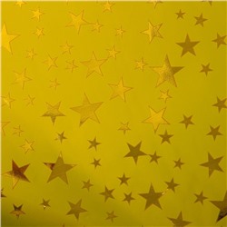 Пленка голография «Звёзды», золотой, 70×100 см