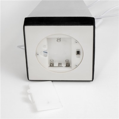 Фигурка светящаяся RISALUX «Звездная пирамида», LED-ночник, RGB, от батареек 3ААА, USB, 9×9×26.5 см