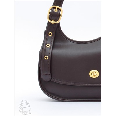 Сумка женская кожаная 1079M coffee Polina&Eiterou  в Новосибирске