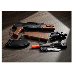 Автомат "Калашникова" с водными пульками, в коробке