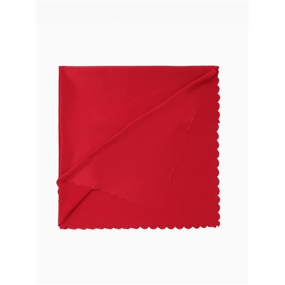 Скатерть «Доляна», однотонная, 140×100 см, красная, 140 г/м², 100% п/э