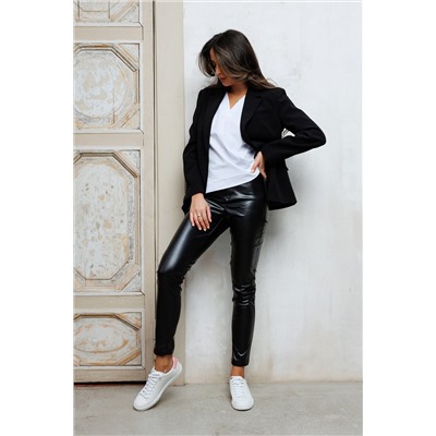 Леггинсы из экокожи 339BLK