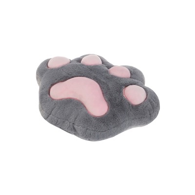 Мягкая игрушка - подушка «Лапка», серая, 30 см