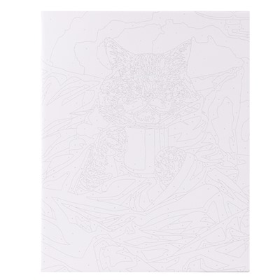 Картина по номерам на холсте с подрамником «Утренний котик», 40×50 см