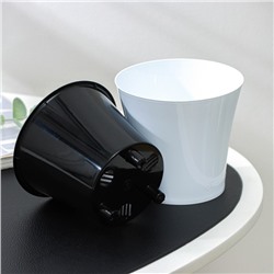 Кашпо для цветов со вставкой Santino «Арте», 600 мл, пластик, белое