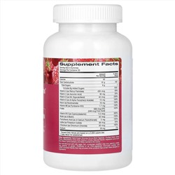 California Gold Nutrition, мультивитамины для женщин, без желатина и глютена, ягодно-фруктовый вкус, 90 жевательных конфет