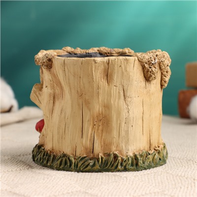 Декоративный горшок для цветов «Домик феи», 10×9×9 см, керамический