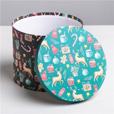 Набор подарочных коробок 5 в 1 «Европейский», 13×14 ‒ 19.5×22 см, Новый год