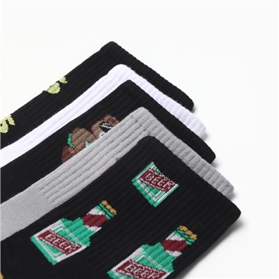 Носки мужские KAFTAN «Гризли», р. 41-44 (27-29 см), набор 5 пар