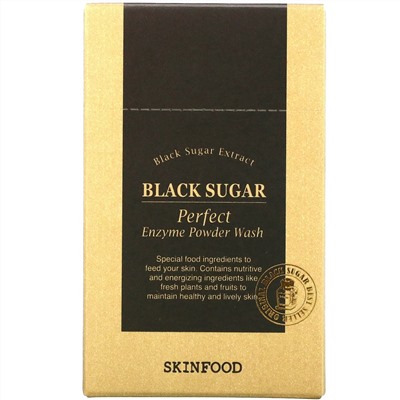 Skinfood, Black Sugar Perfect Enzyme Powder Wash, 30 Packets, 0.04 fl oz (1.2 g) Each