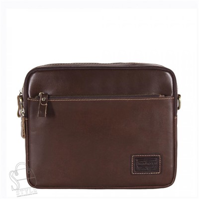 Сумка мужская кожаная 4173TR d.brown Tough Ryder