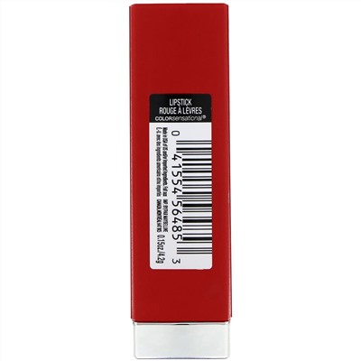 Maybelline, Color Sensational, Made For All, губная помада, оттенок 385 рубиновый, 4,2 г (0,15 унции)
