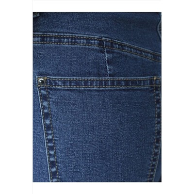 Джинсы трубы прямые с декоративной стиркой из эластичного денима VILATTE, 1230653