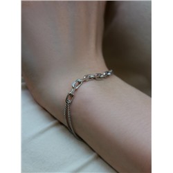 Браслет из серебра родированный 925 пробы Бр-031р