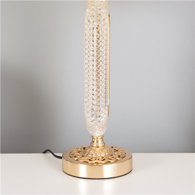 Лампа настольная «Рета» 1×40 Вт Е27+подсветка, золото 29×29×51 см