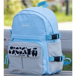 Рюкзак школьный " МимиМилк" голубой 41,5х30х17,5 см 1 отделение 5 карманов и 1 потайной на спинке (084628) 17303 Хатбер