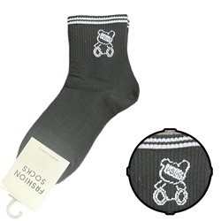 Хлопковые носки FASHION SOCKS (чёрно-белые)