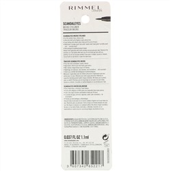 Rimmel London, Подводка-фломастер Scandaleyes, 001 черная, 1,1 мл