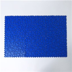 Напольное модульное покрытие AQUA STONE, 34×34 см, 6 шт в упаковке, синий