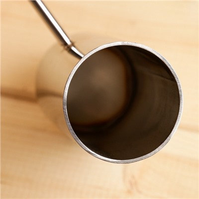 Ковш - черпак для бани и сауны, 200 мл, нержавеющая сталь, деревянная ручка, 70 см