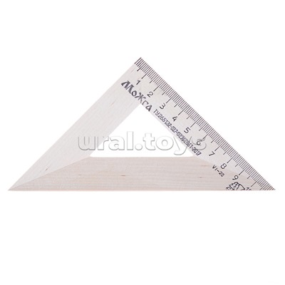 Треугольник деревянный 45°, 11см,