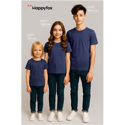 Детская однотонная футболка Happyfox