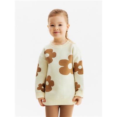 Джемпер детский KAFTAN «Цветы», размер 36 (134-140 см)