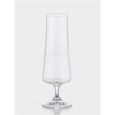 Бокалы для шампанского «Экстра», 215 мл, набор 6 шт., стекло, прозрачные