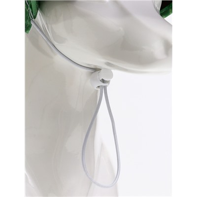 Кепка для животных, размер M, ОГ 32-39 см, высота 10 см, зелёная