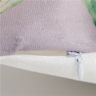 Наволочка декоративная Этель «Bloom» 40×40 см, велюр, полиэстер