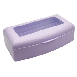 Nail Art Бокс для стерилизации и дезинфекции инструментов с прозрачной крышкой, сиреневый 22702