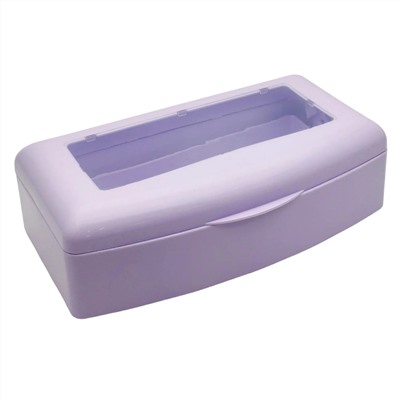 Nail Art Бокс для стерилизации и дезинфекции инструментов с прозрачной крышкой, сиреневый 22702