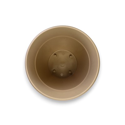 Горшок для цветов с поддоном «Рябина», 22 л, пластиковый, цвет латте