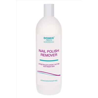 Domix Green Professional Средство для снятия всех видов лака с ацетоном / Nail Polish Remover with Acetone, 1000 мл KRISTALLER, 1107515