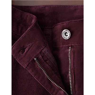 Брюки из эластичного микро-вельвета