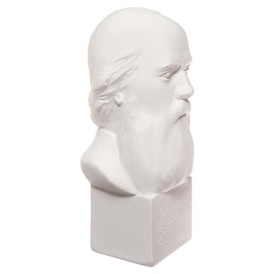 Гипсовая фигура известные люди: Бюст Салтыкова-Щедрина 20×9.5×10.5 см