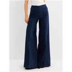 Брюки женские палаццо MINAKU: Safari, синие, размер 42