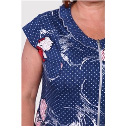 Магдалена - халат индиго