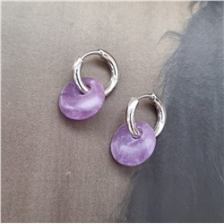 Серьги со съемными подвесками, цвет серебряный, арт. 411.444