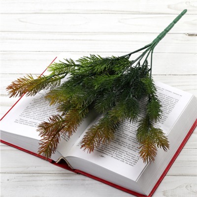 Елка ветка искусственная 42 см 7 веток / AB4192-7P /уп 2/250/1000/Новый год (Оранжевый)