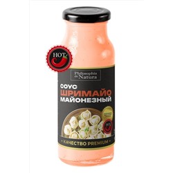 Соус майонезный "Шримайо" острый, бутылка стекло 220г ЭКОПРОДУКТЫ, 1185143