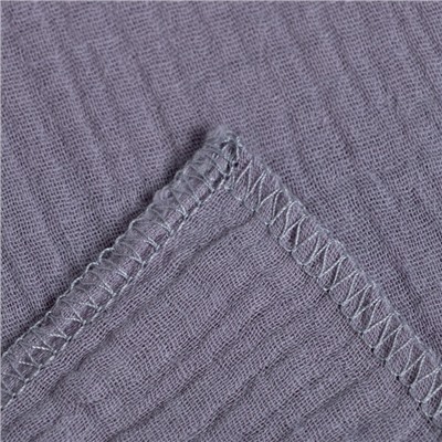 Пелёнка муслиновая Крошка Я «Grey» 130×100 см, 100% хлопок