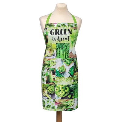 Фартук Этель GREEN 70×60 см, 100% хлопок, саржа 190 г/м²