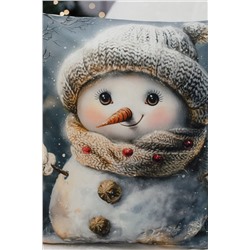 Наволочка декоративная новогодняя 2 шт 3D эффект велюр НАТАЛИ, 1221262