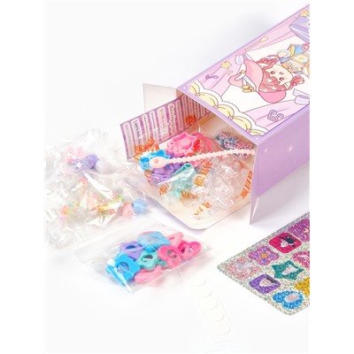 Набор для создания украшений детский Выбражулька «Волшебная книга», 73 в 1, кольца, брелоки