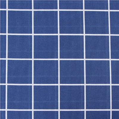 Пододеяльник 1.5-спальный «Экономь и Я. Таттерсол», 147×210 см, синий, бязь